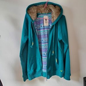 Roxy Hood Jackets Size XL-Green